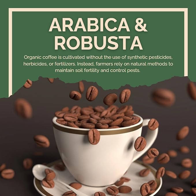 Tedone Organic Italian Whole Coffee Beans | 50% Arabica & Robusta