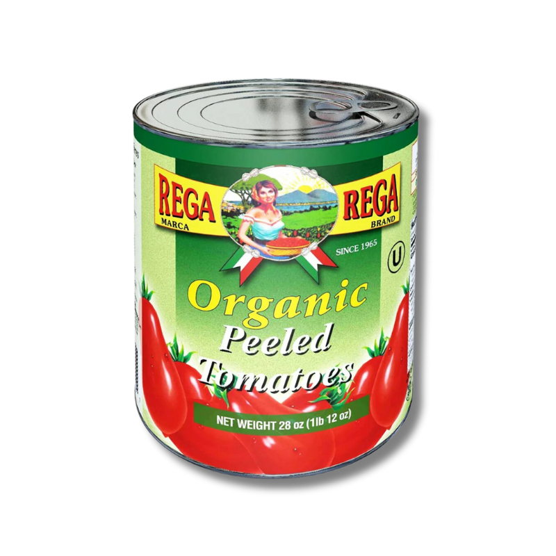 Rega Organic Italian Peeled Tomatoes | 28oz Can – USDA Certified