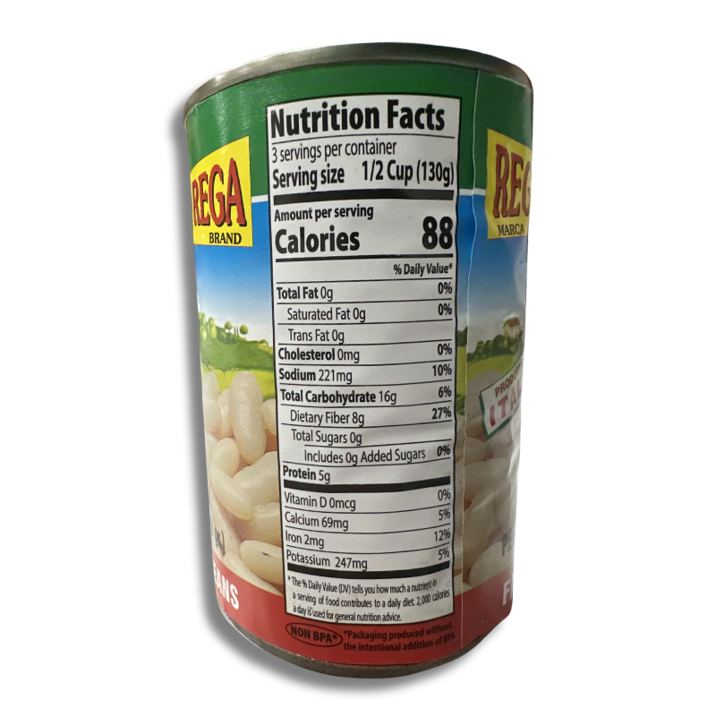 Buy White Kidney Beans (Cannellini Beans) - Premium Italian Beans by Agriconserve Rega | Tendone Imports