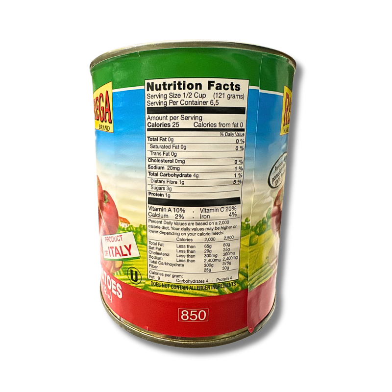 Rega Crushed Tomatoes 28oz – 100% Italian Sun-Ripened Tomatoes