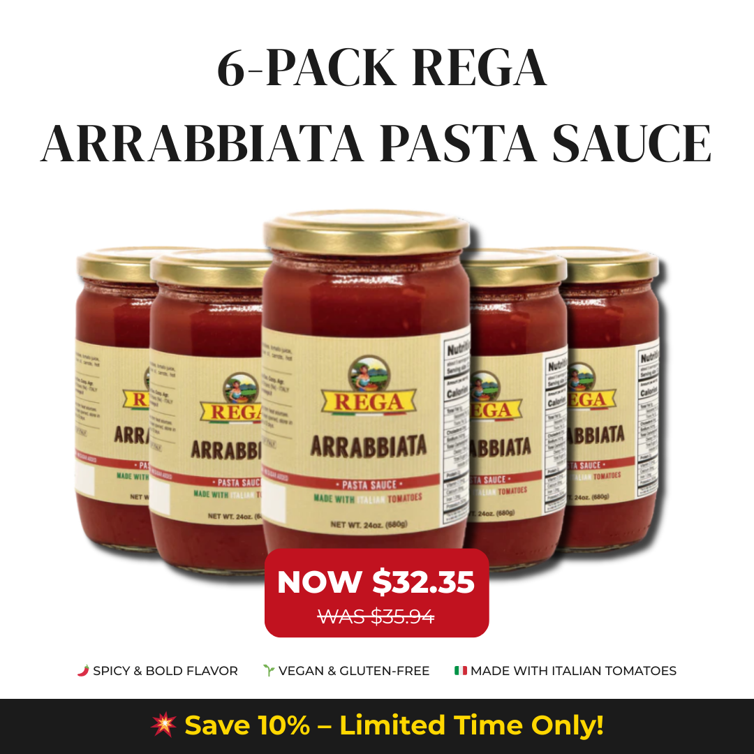 Authentic Rega Arrabbiata Pasta Sauce – Spicy, Rich & Bold Flavor