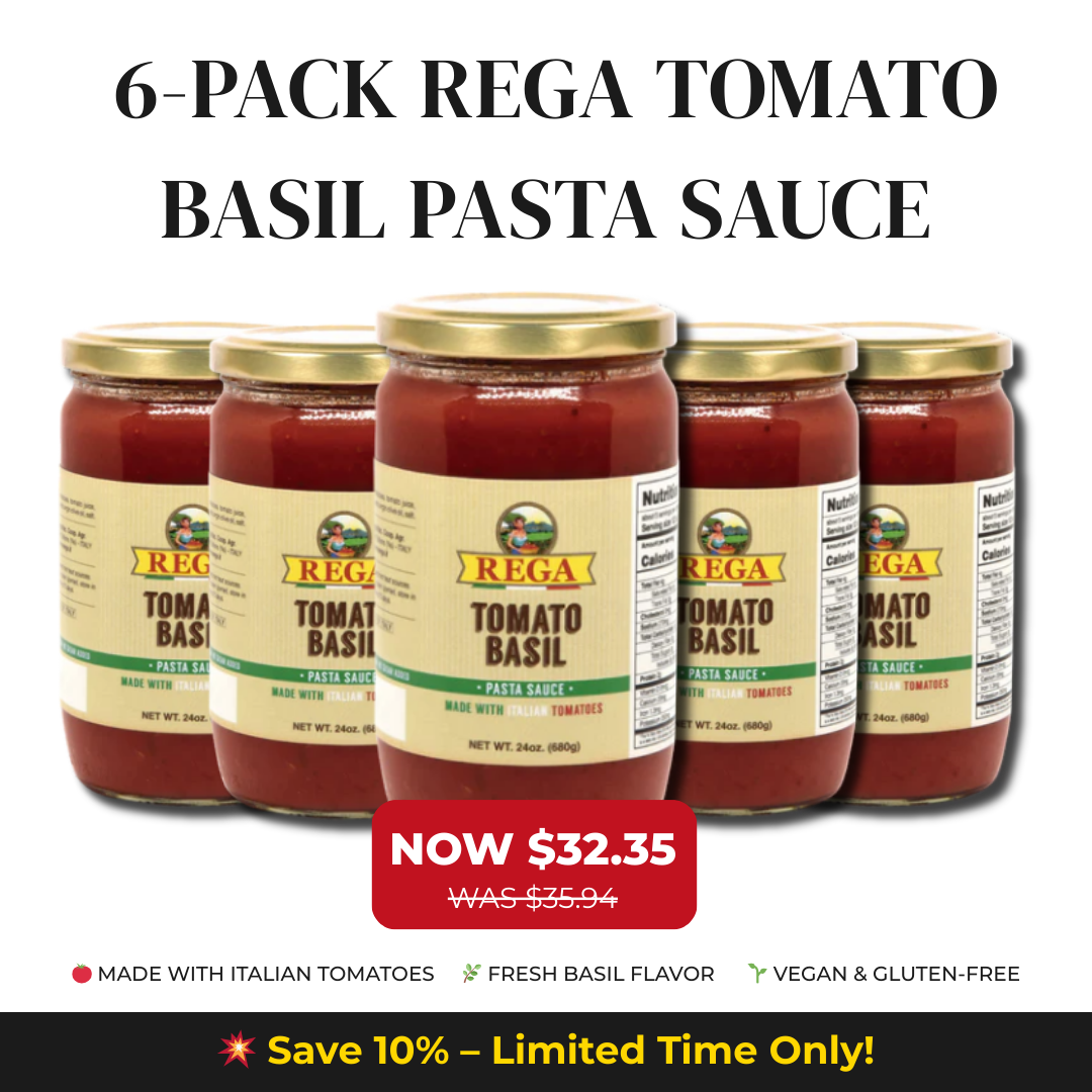 Rega Tomato Basil Pasta Sauce β Smooth & Rich Italian Tomato Sauce