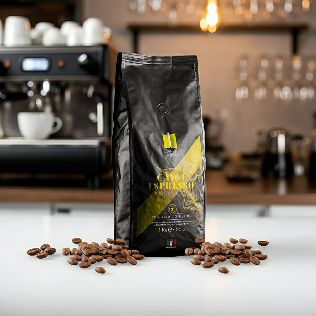 Caffรจ Ottavo Whole Espresso Beans - 1kg