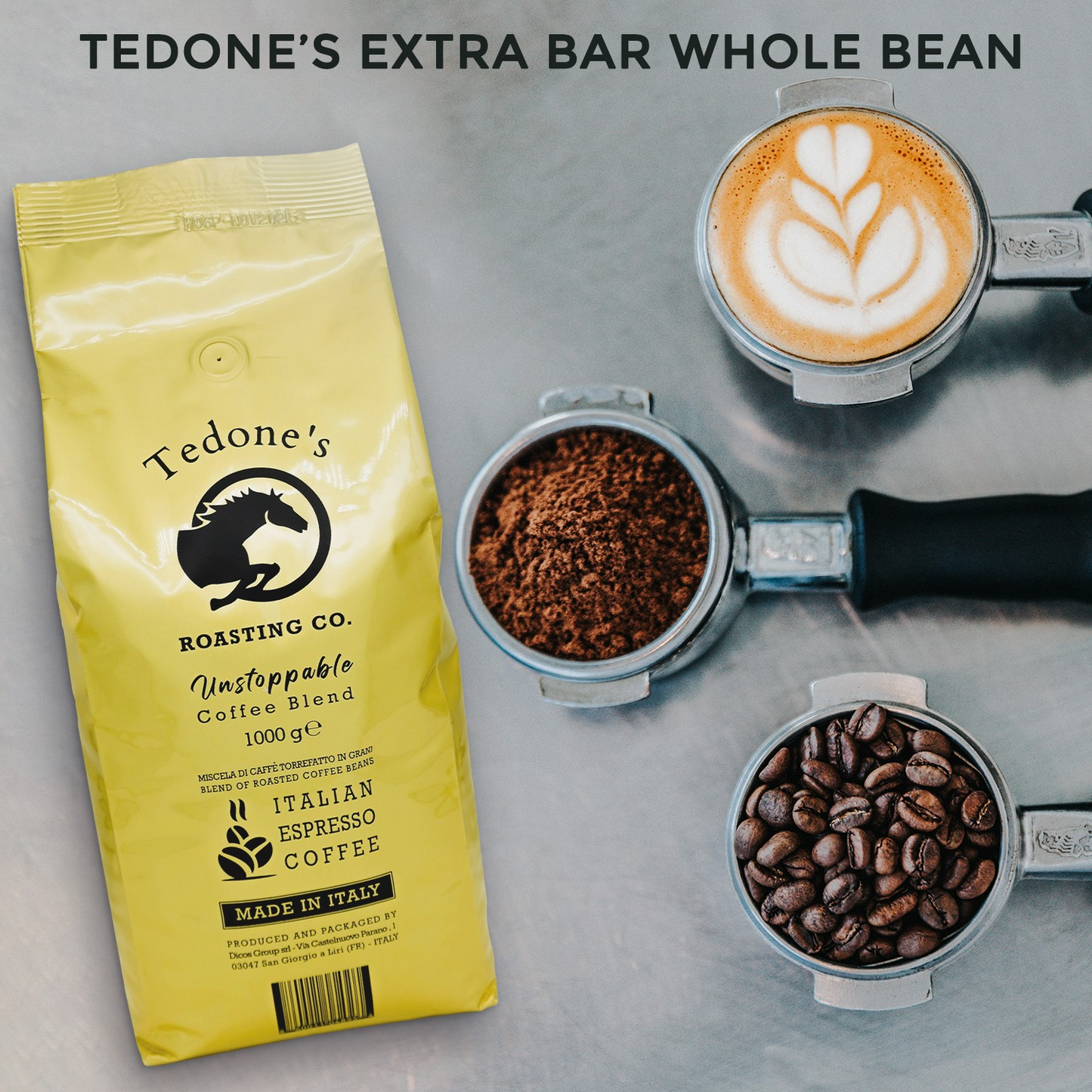 Tedone extra bar whole bean
