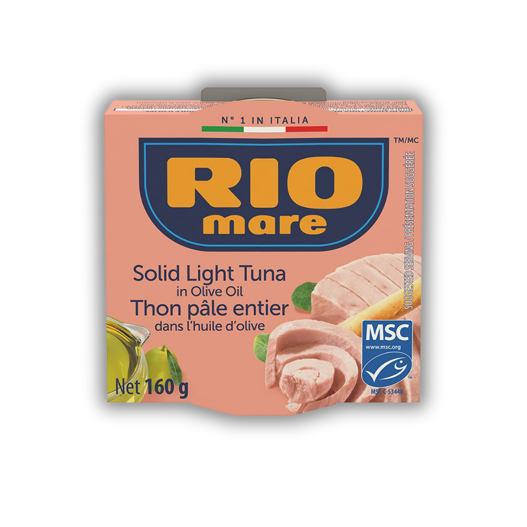 Rio Mare - Solid Light Tuna in Olive Oil with Italian Chilli, Canned Tuna, High in Protein, 80g 3 Count
