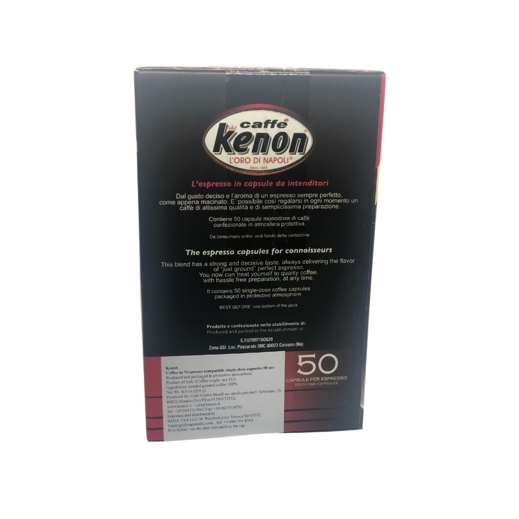 Kenon Nespresso Compatible Italian Coffee | 50 Capsules – 70% Arabica