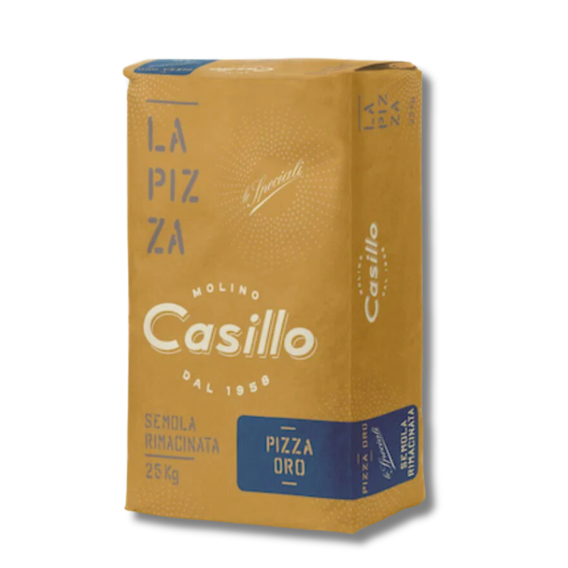 Casillo PIZZA ORO DOUBLE MILLED DURUM WHEAT SEMOLINA (25kg)