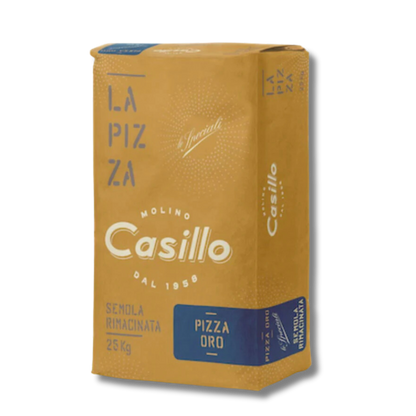 Casillo PIZZA ORO DOUBLE MILLED DURUM WHEAT SEMOLINA (25kg)