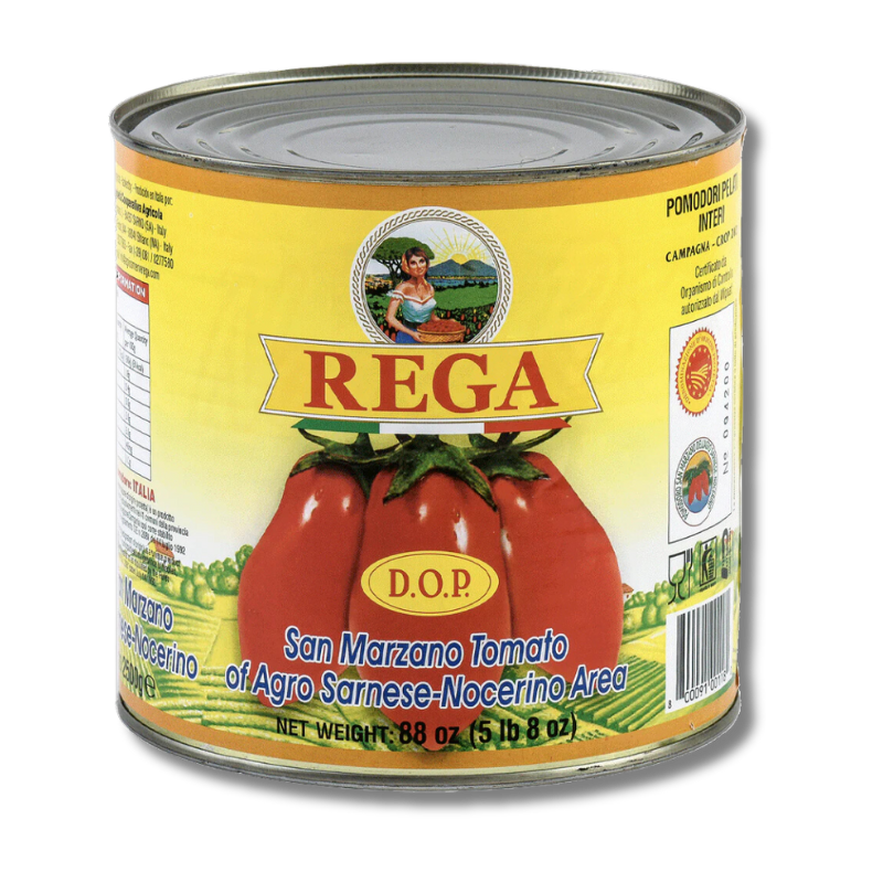 Rega San Marzano Whole Peeled Plum Tomatoes (90 oz)