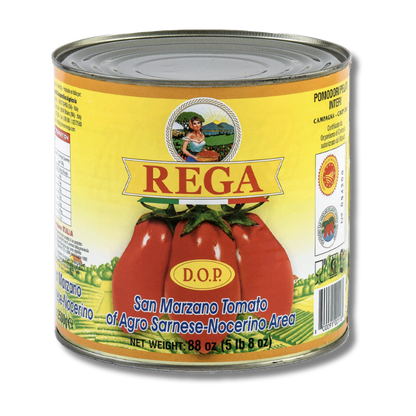 Rega San Marzano Whole Peeled Plum Tomatoes (90 oz)