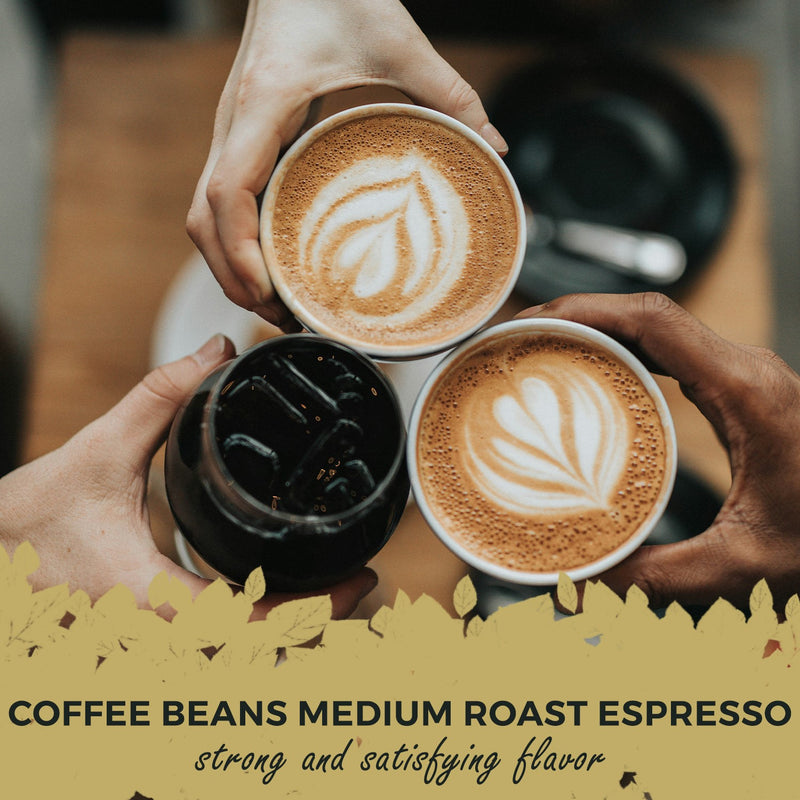 TEDONE'S Whole Bean Espresso Coffee Beans: UNSTOPPABLE Medium Roast - 1kg, Best for Espresso & Cold Brew
