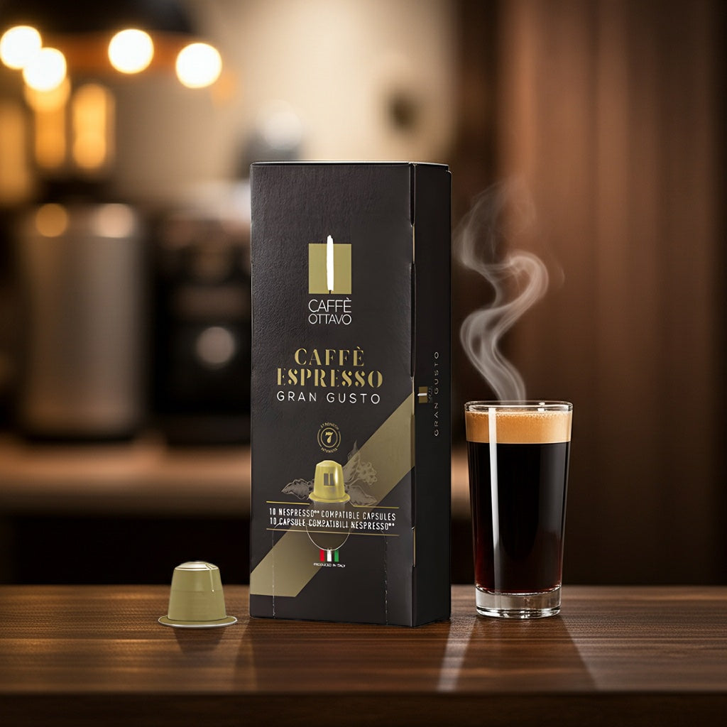 Caffè Ottavo Gran Gusto Espresso Capsules -5 packs (50 capsules)