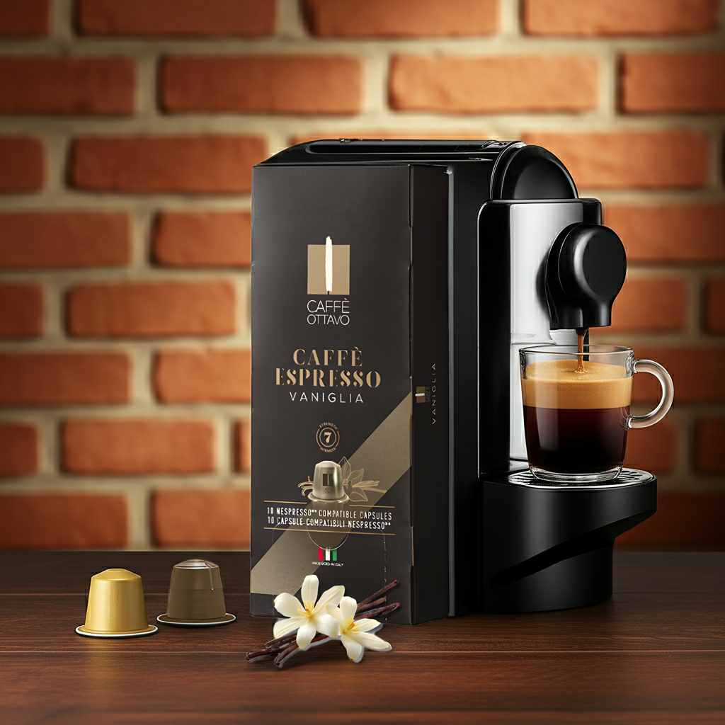 Caffè Ottavo Vanilla Espresso Capsules - 5 packs (50 capsules)