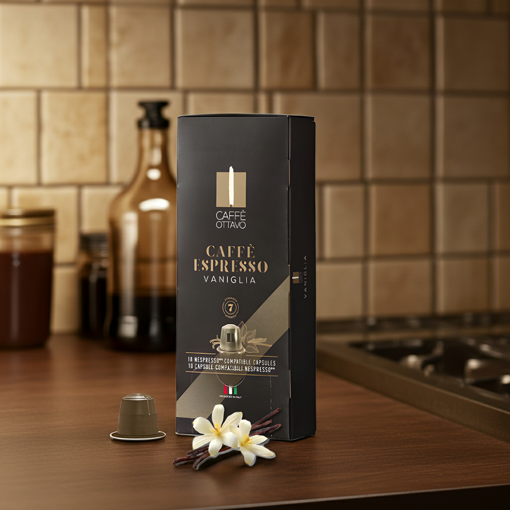 Caffè Ottavo Vanilla Espresso Capsules - 5 packs (50 capsules)