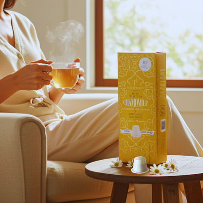 TeEspresso Chamomile Loose Leaf Tea Capsules -5 packs (50 capsules)