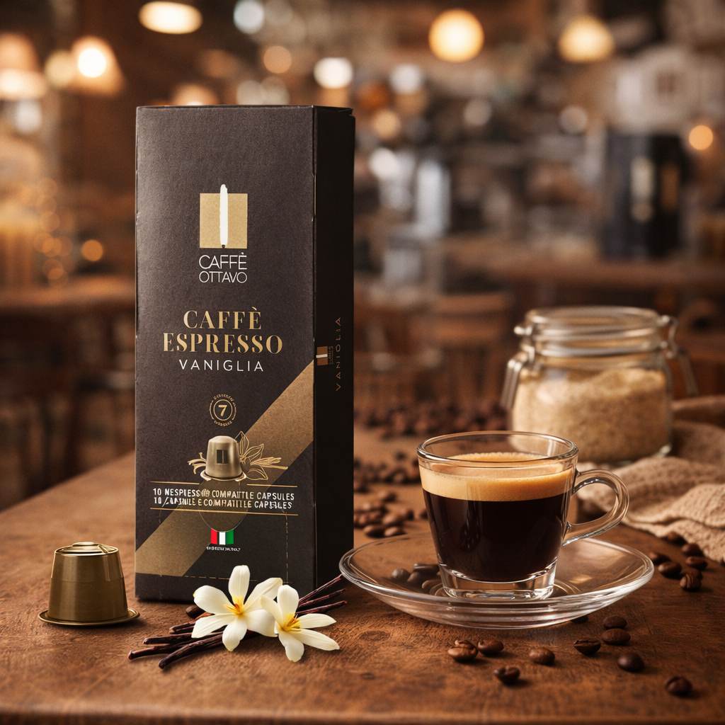 Caffè Ottavo Vanilla Espresso Capsules - 5 packs (50 capsules)