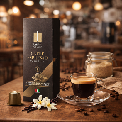 Caffè Ottavo Vanilla Espresso Capsules - 5 packs (50 capsules)
