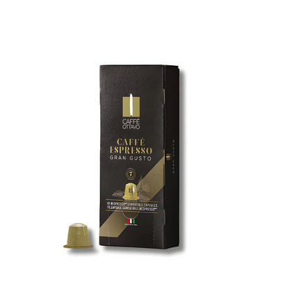 Caffè Ottavo Gran Gusto Espresso Capsules -5 packs (50 capsules)
