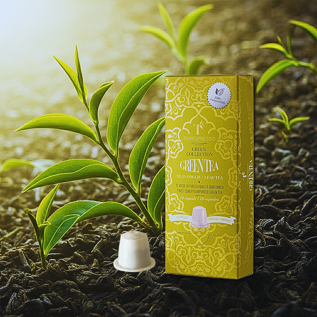 TeEspresso Green Tea Loose Leaf Tea Capsules - 5 packs (50 capsules)