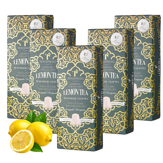 TeEspresso Lemon Tea Loose Leaf Tea Capsules - 5 packs (50 capsules)