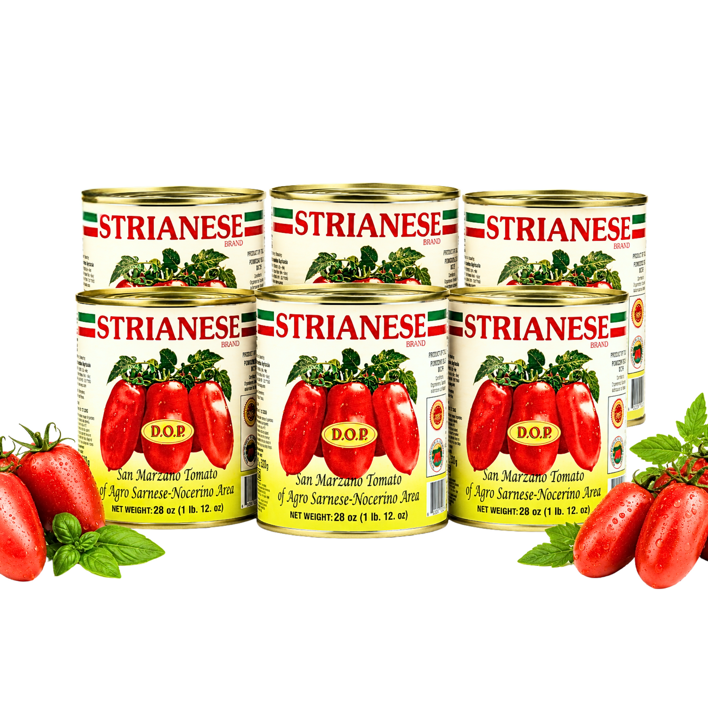 Strianese San Marzano D.O.P Whole Peeled Tomatoes | 28oz Can