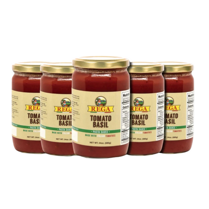 Rega Tomato Basil Pasta Sauce – Smooth & Rich Italian Tomato Sauce