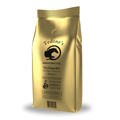 Tedone UNSTOPPABLE Medium Roast Whole Espresso Beans (2.2 lbs) - Best for Espresso & Cold Brew