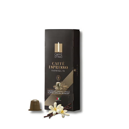 Caffè Ottavo Vanilla Espresso Capsules - 5 packs (50 capsules)