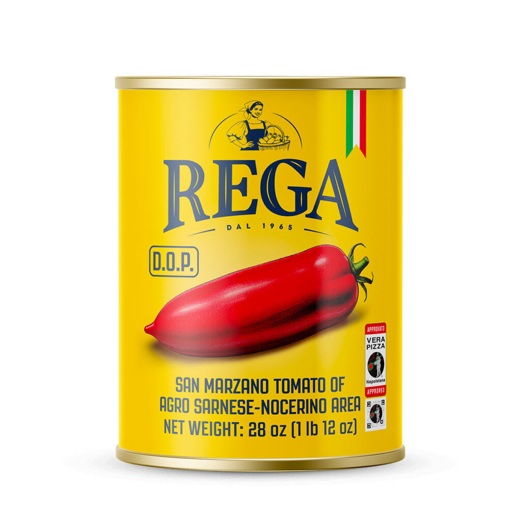 REGA San Marzano DOP 800 g (28 oz), new yellow can packaging