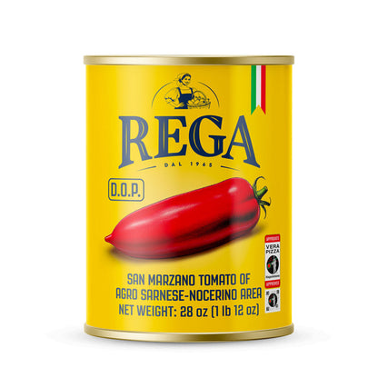 REGA San Marzano DOP 800 g (28 oz), new yellow can packaging