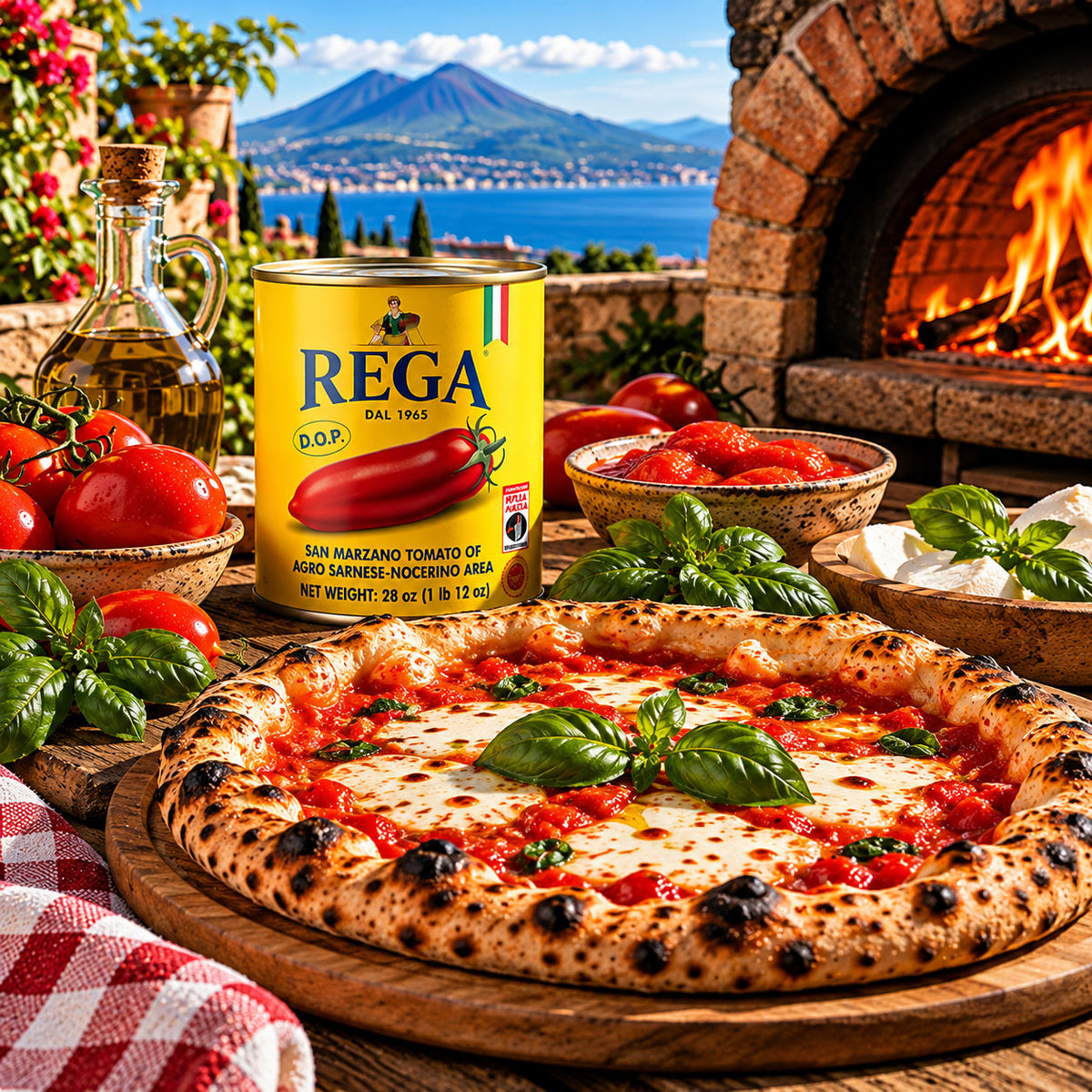 REGA San Marzano DOP 28oz — Italian prepared dish lifestyle scene