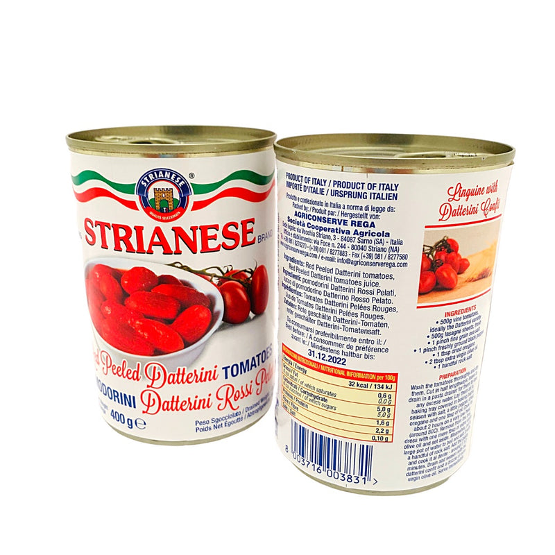Strianese Peeled Datterini Pomodorini Tomatoes 14 oz