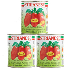 Strianese San Marzano DOP Authentic Whole Peeled Plum Tomatoes 28oz